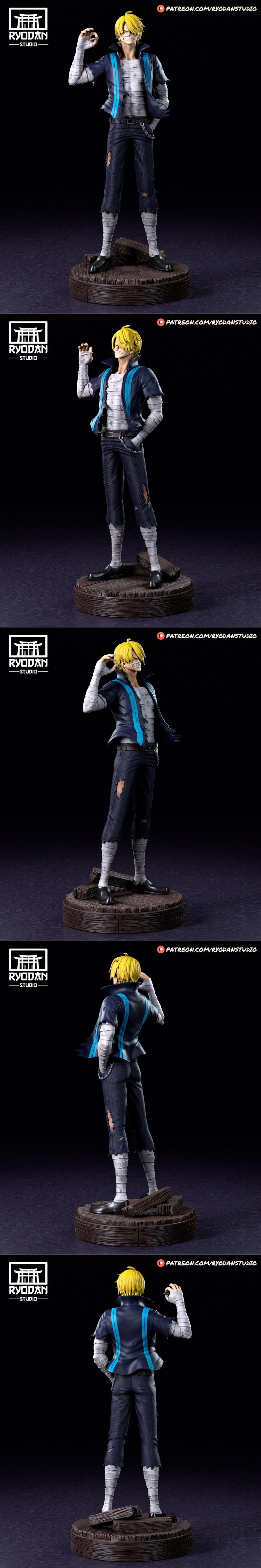 Ryodan Studio 一拳超人 桃花太郎 3D打印模型|Ryodan Studio – One Piece – Sanji – 3D Print Model STL
