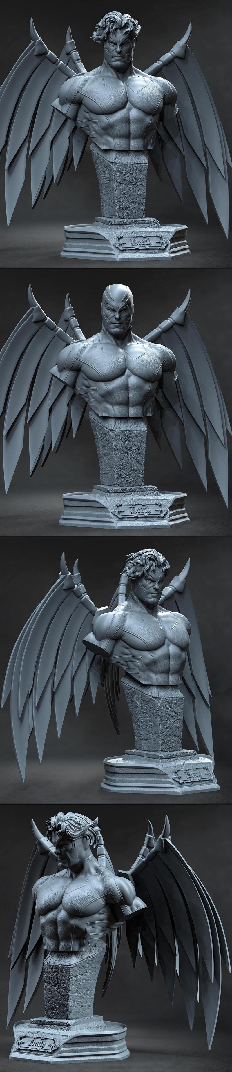 天使之躯 3D打印模型|Archangel Bust – 3D Print Model STL