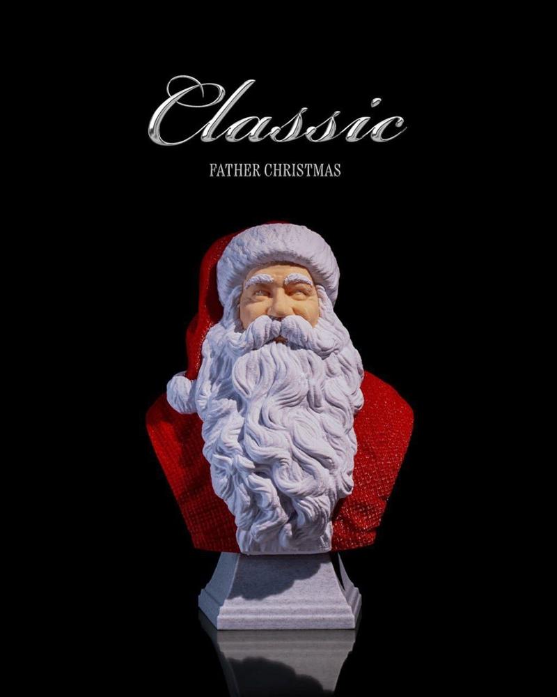 圣诞老爸 - 3D打印模型|Father Christmas – Classic – 3D Print Model STL