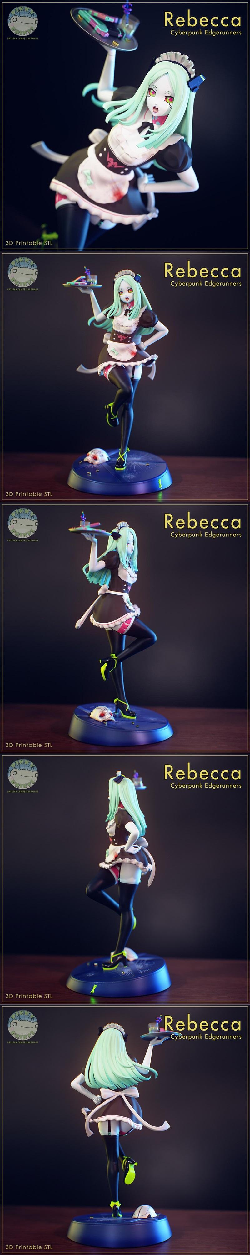 Maid Rebecca – Cyberpunk Edgerunners – 3D Print Model STL