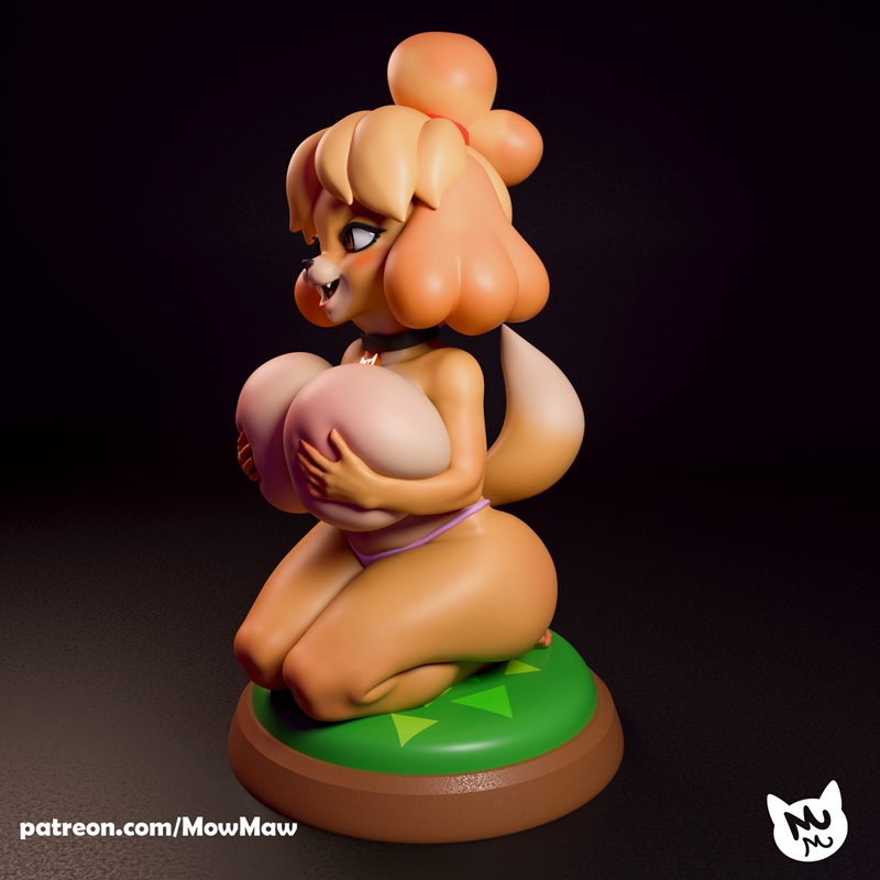 Mow Maw 创作的《Isabelle》3D打印模型|Mow Maw Sculpts – Isabelle – 3D Print Model STL