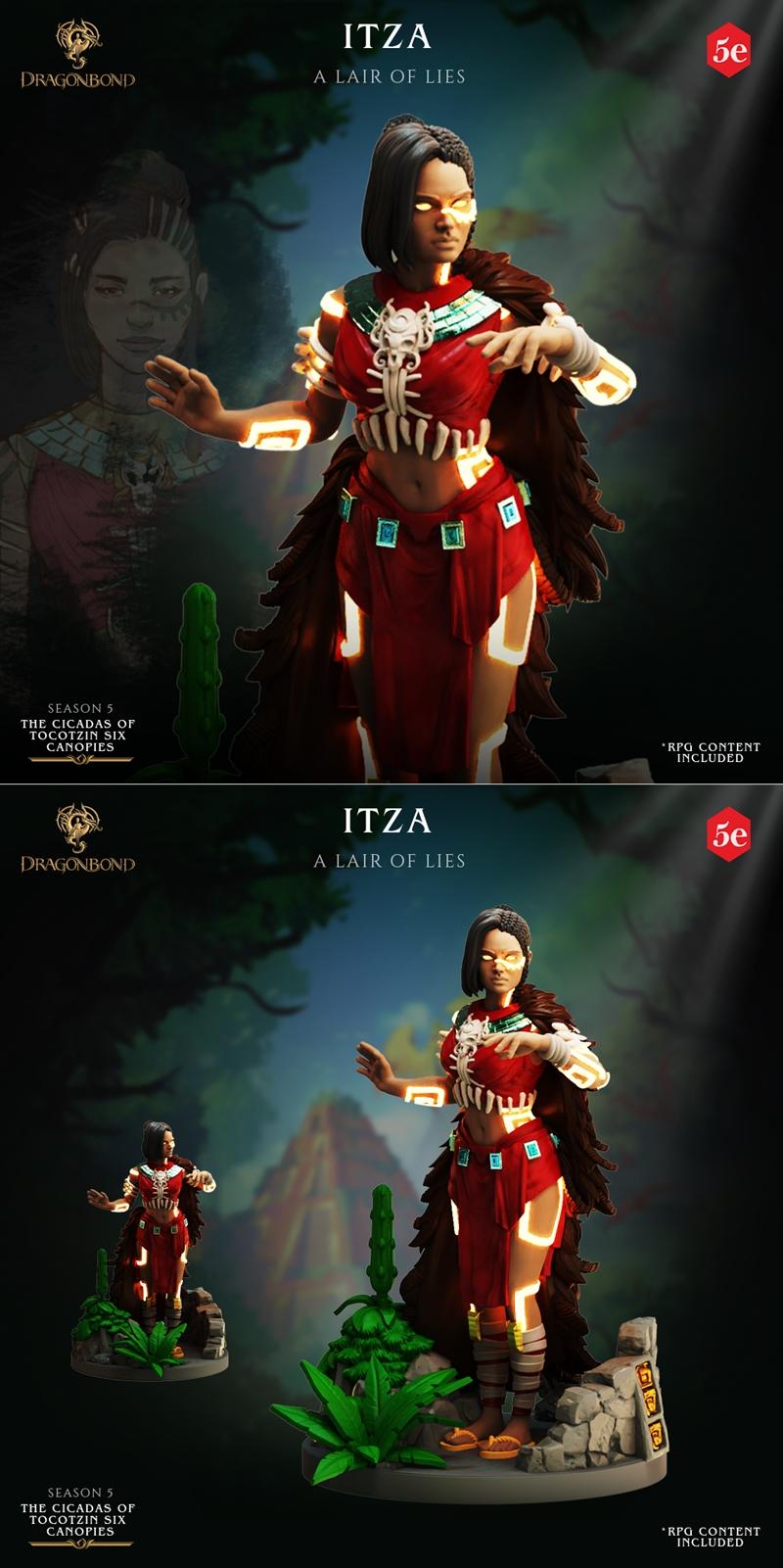 Itza - 3D打印模型 - 动漫游戏角色立体模型|Itza – 3D Print Model STL