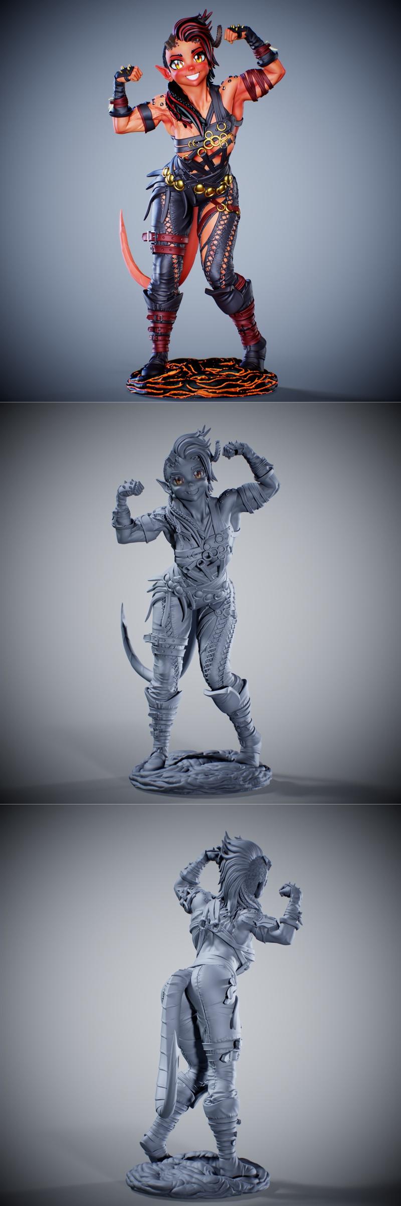 Messias - Karlach - 3D打印模型|Messias – Karlach – 3D Print Model STL