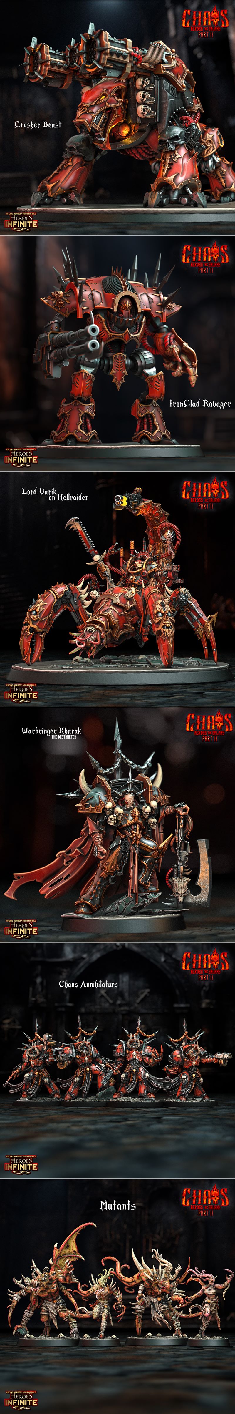 英雄无限——银河混沌篇 3D打印模型|Heroes Infinite – Chaos Across the Galaxy Part II September 2024 – 3D Print Model STL