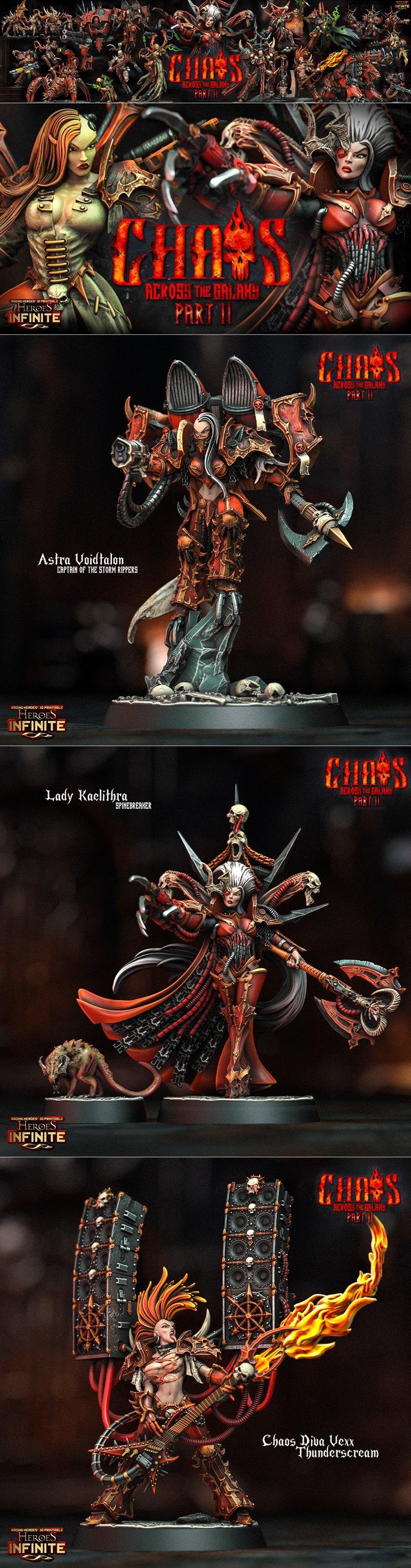 英雄无限——银河混沌篇 3D打印模型|Heroes Infinite – Chaos Across the Galaxy Part II September 2024 – 3D Print Model STL