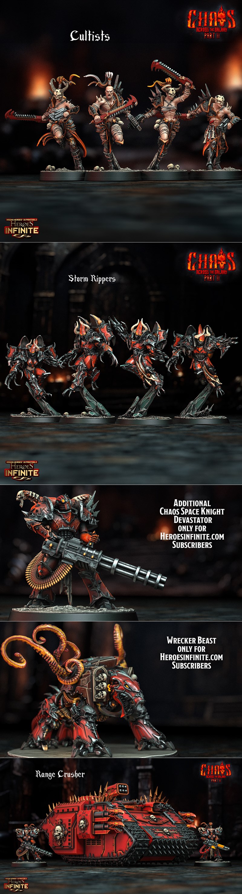 英雄无限——银河混沌篇 3D打印模型|Heroes Infinite – Chaos Across the Galaxy Part II September 2024 – 3D Print Model STL