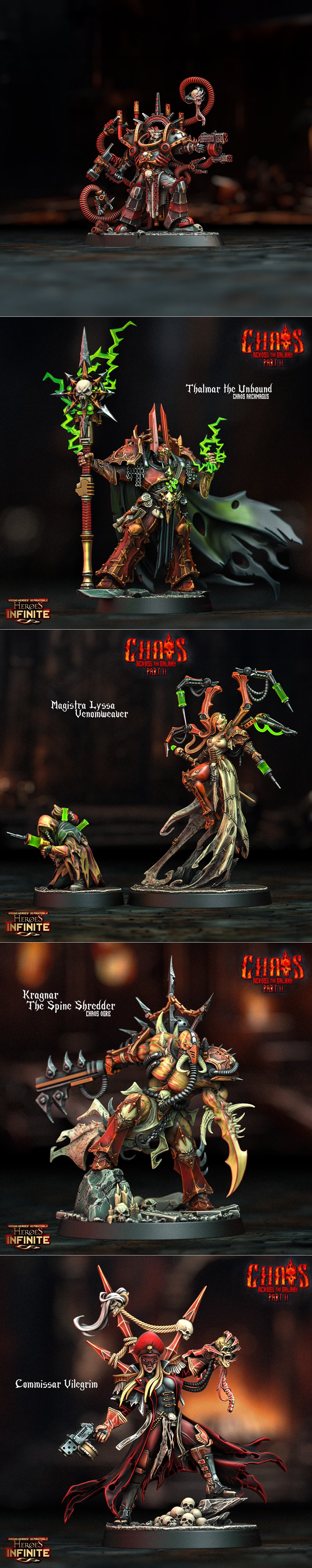 英雄无限——银河混沌篇 3D打印模型|Heroes Infinite – Chaos Across the Galaxy Part II September 2024 – 3D Print Model STL