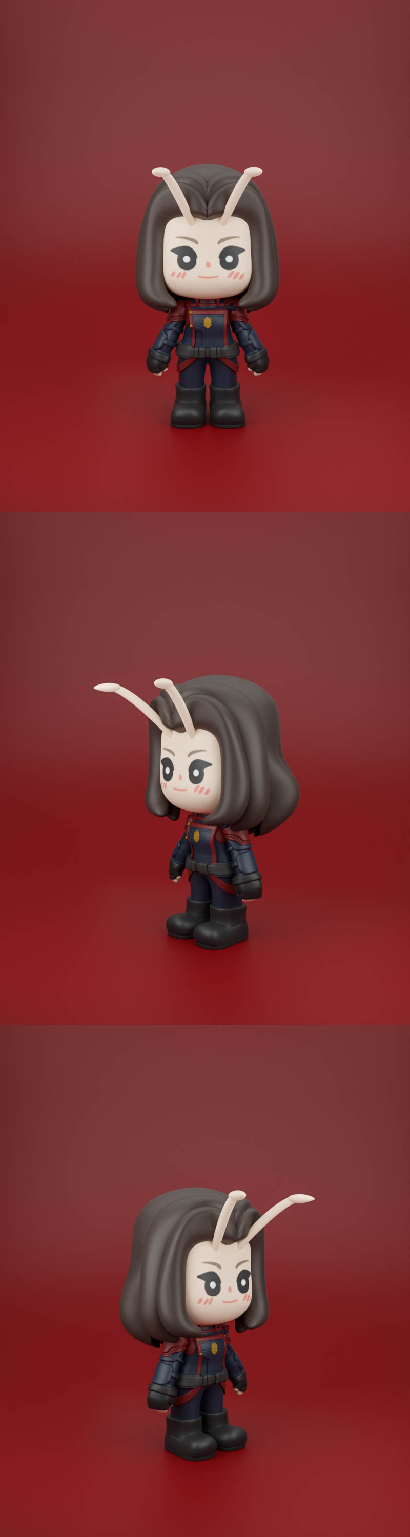 Chibit 012 - 爬行动物 - 爬行动物3D打印模型|Chibit 012 – Mantis – 3D Print Model