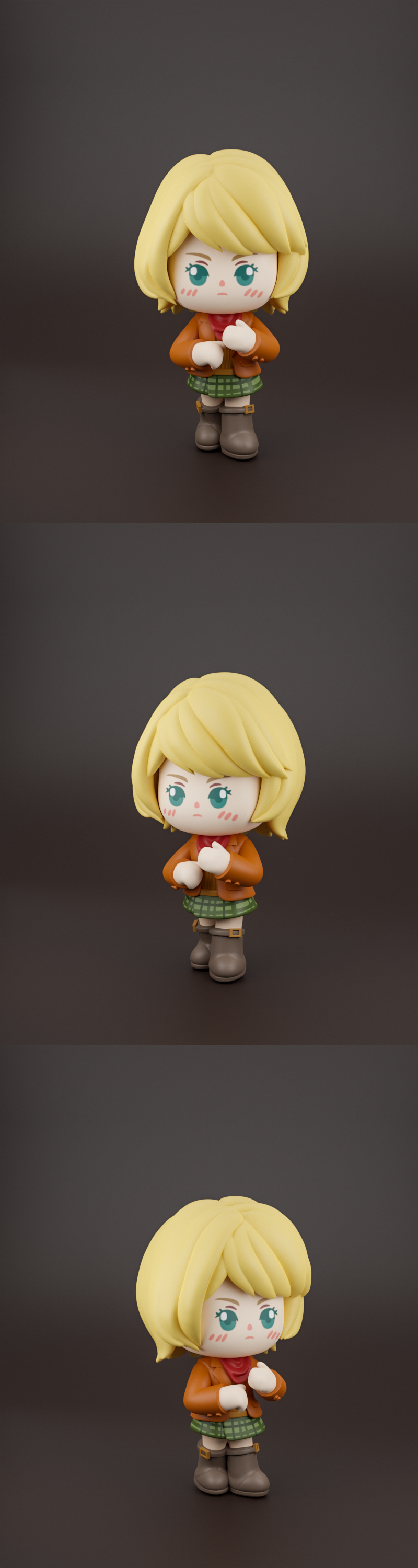 Chibit 010 - Ashley Graham - 3D打印角色模型|Chibit 010 – Ashley Graham – 3D Print Model