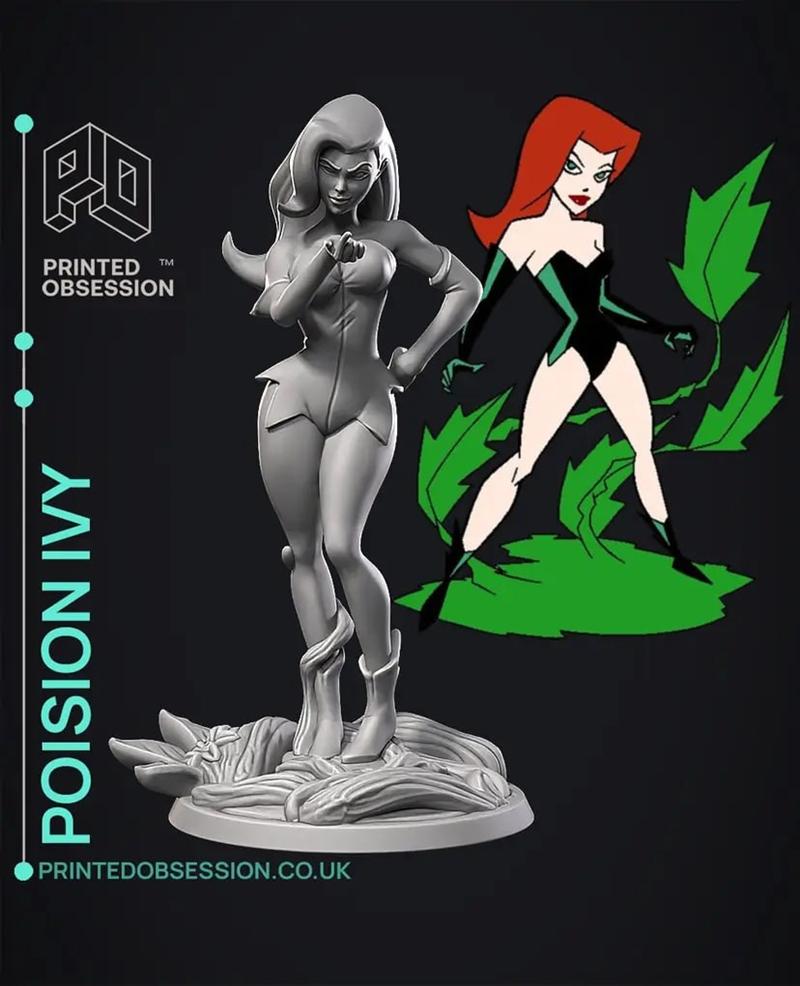 毒藤女 - DC漫画 - 3D打印模型 STL|Poison Ivy – DC Comics – Fan Art – 3D Print Model STL