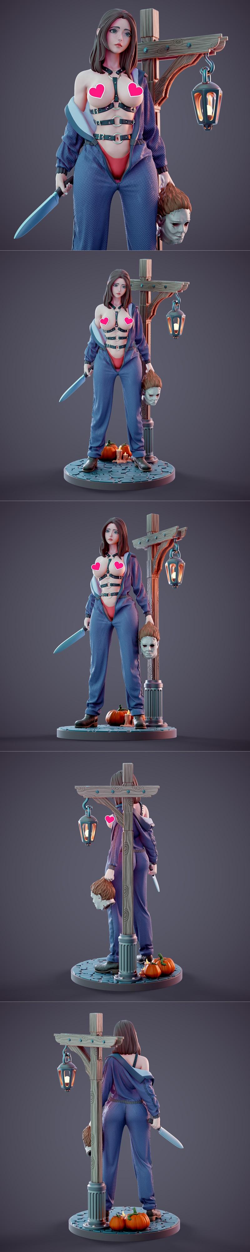 Chagarin – 微型机械师 – 万圣节杀手3D打印模型|Chagarin – Michael Myers – Halloween – 3D Print Model STL