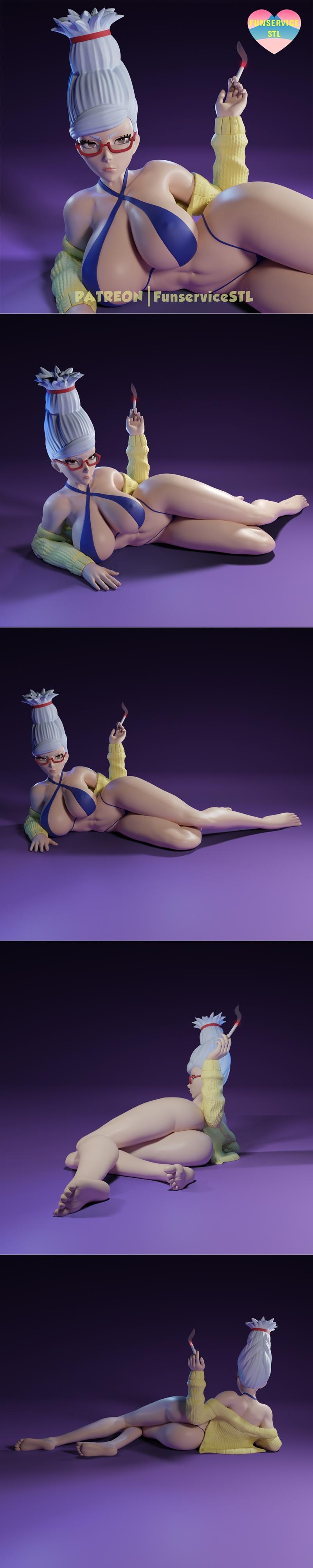 Hot Medium Granma – 3D打印模型：动漫角色立体造型|Hot Medium Granma – 3D Print Model STL