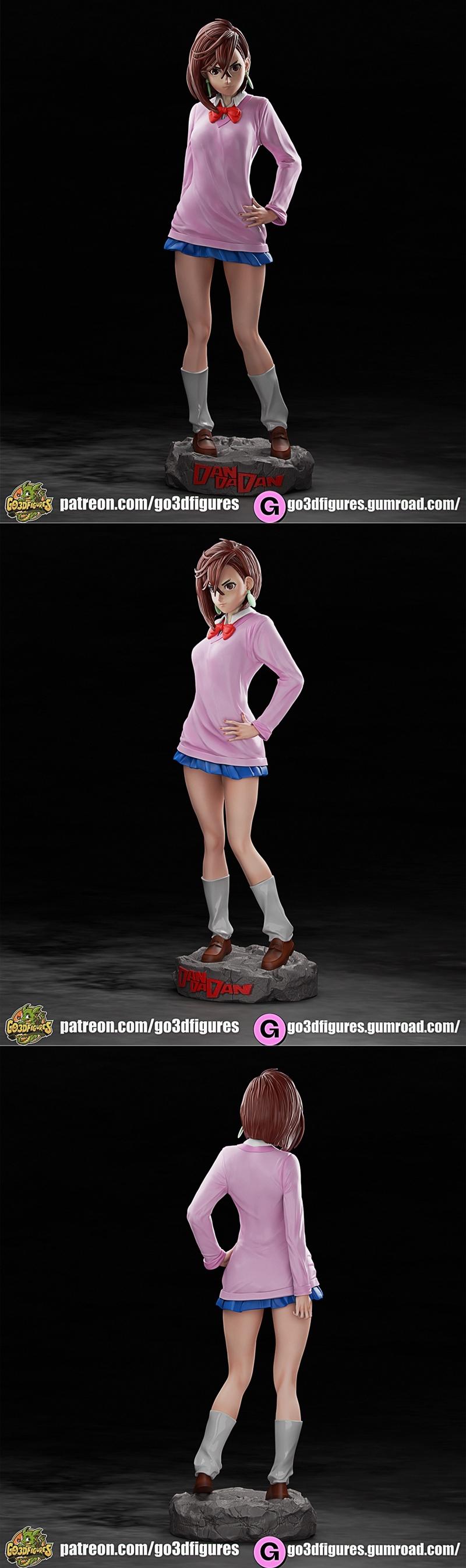 Dandadan 玩家Momo Ayase 3D打印模型|Go3DFigures – Dandadan – Momo Ayase – 3D Print Model STL