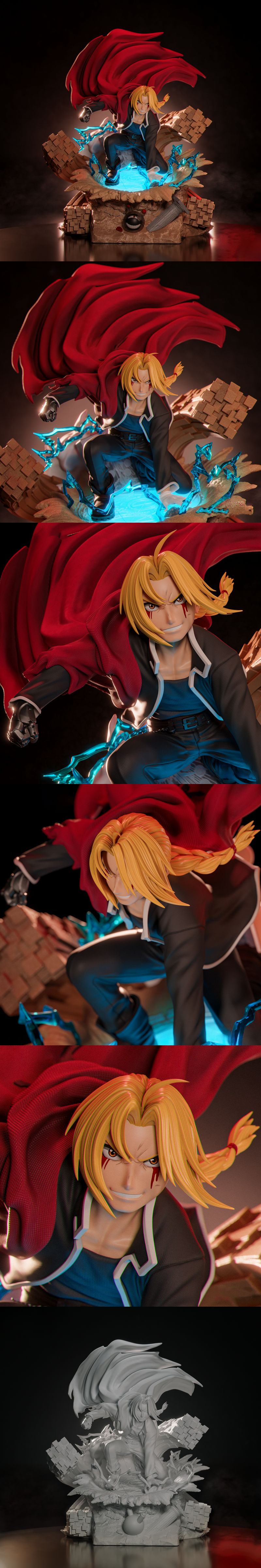 《埃尔隆德3D打印模型》|Edward Elric – 3D Print Model