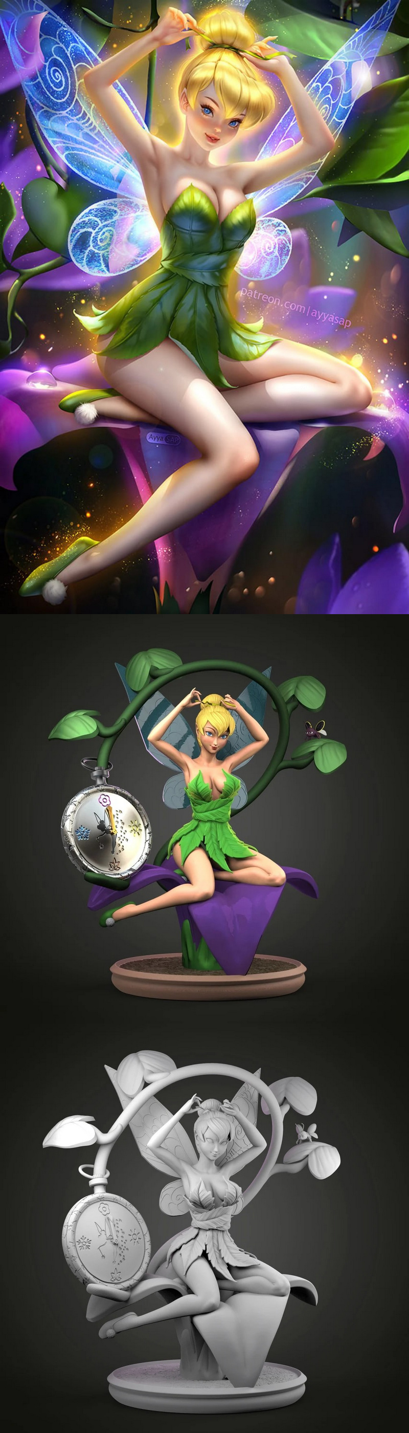 小飞侠蒂安娜 3D打印模型|Tinker Bell – 3D Print Model
