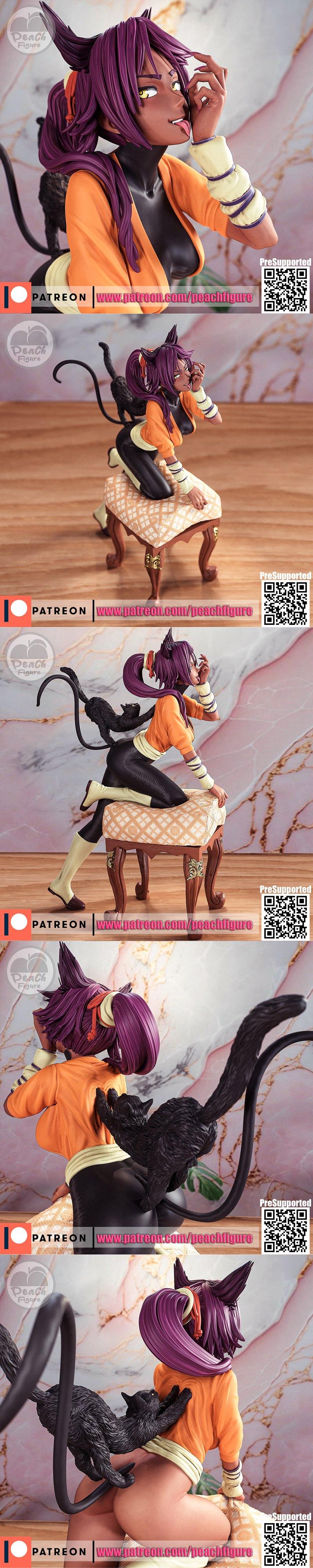 桃形少女——Yoruichi——3D打印模型|Peach Figure – Yoruichi – 3D Print Model STL