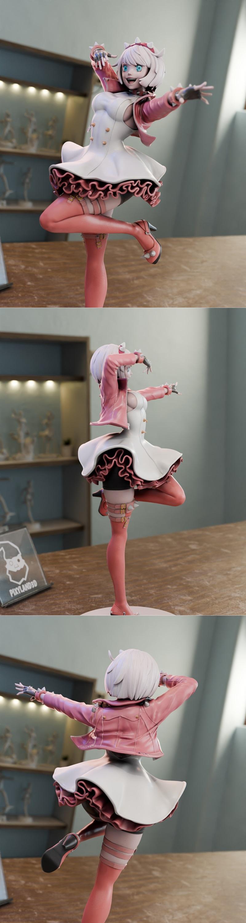 埃尔法特·瓦伦廷 3D打印模型|Elphelt Valentine – Guilty Gear – 3D Print Model STL