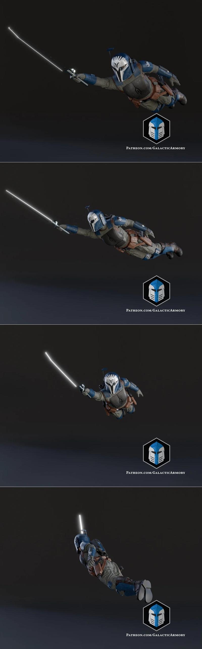 博·卡坦3D打印模型-姿态3|Bo Katan Figurine – Pose 3 – 3D Print Model STL