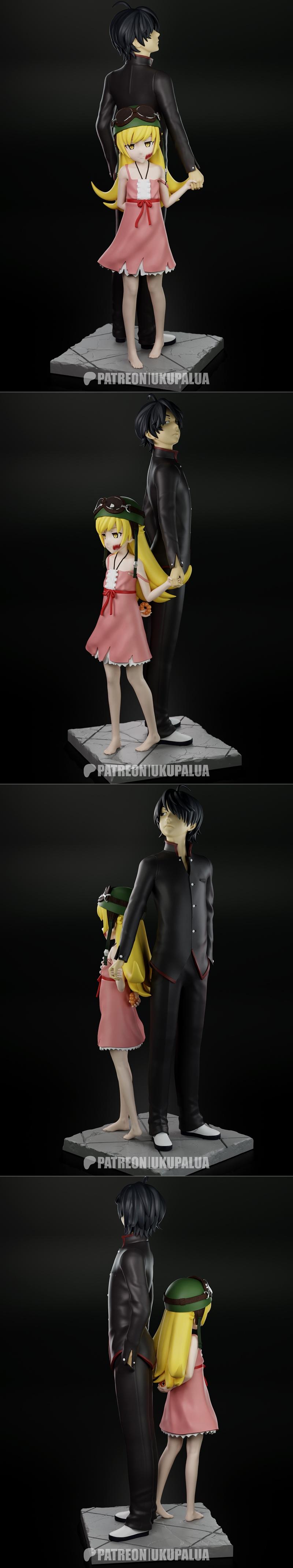 Ukupalua - 3D打印模型 - 陈生（Shinobu Oshino）|Ukupalua – Shinobu Oshino – 3D Print Model STL
