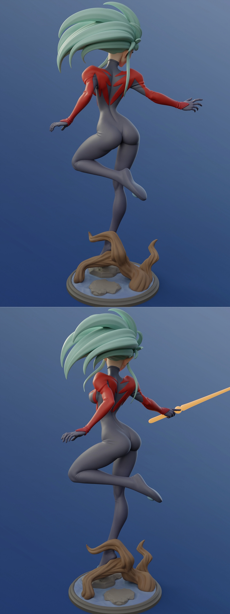 Dinamuuu3D - 《瑞月》3D打印模型|Dinamuuu3D – Ryoko Hakubi – 3D Print Model STL