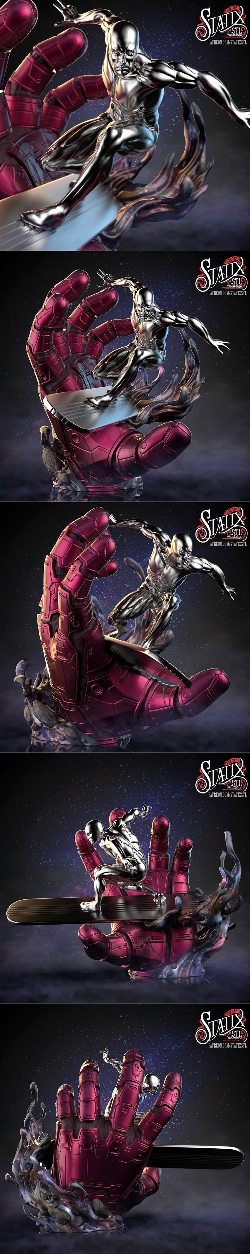 Statix – Silver Surfer – 3D Print Model STL