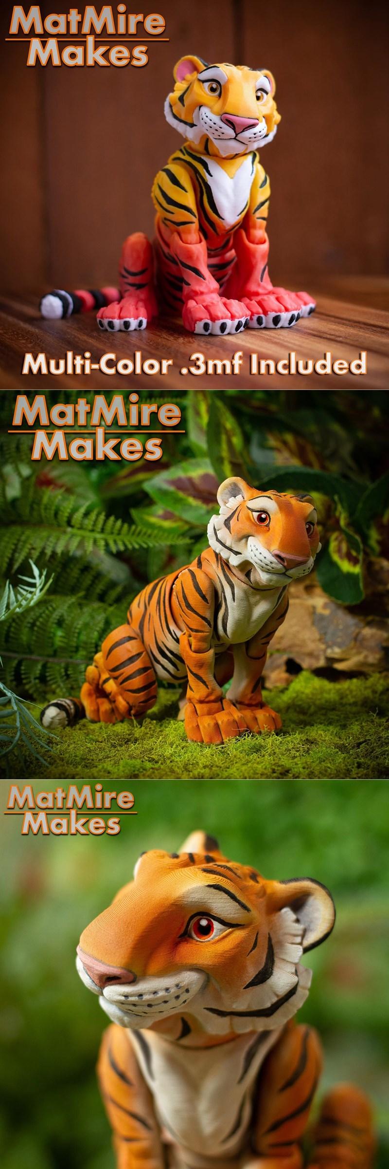 老虎 - 3D打印模型 STL|Tiger – 3D Print Model STL