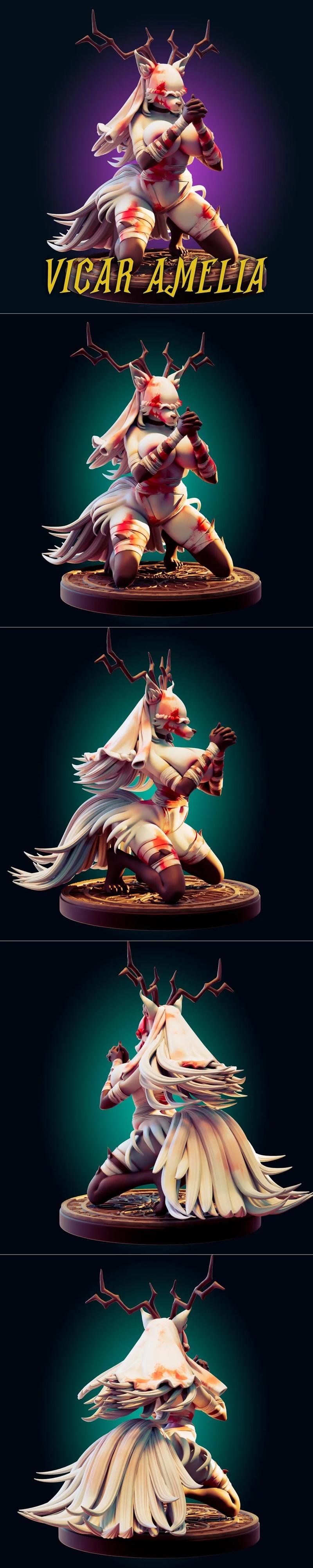 Rhu官邸·维克多·艾米莉亚 3D打印模型|Officer Rhu – Vicar Amelia – 3D Print Model STL