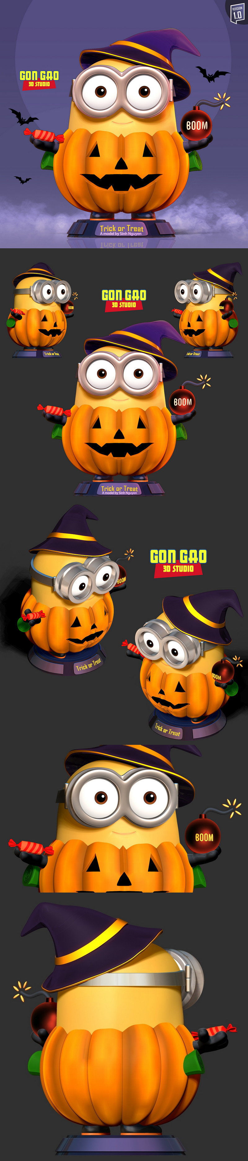 万圣节鲍伯 - 3D打印模型|Halloween Bob – 3D Print Model