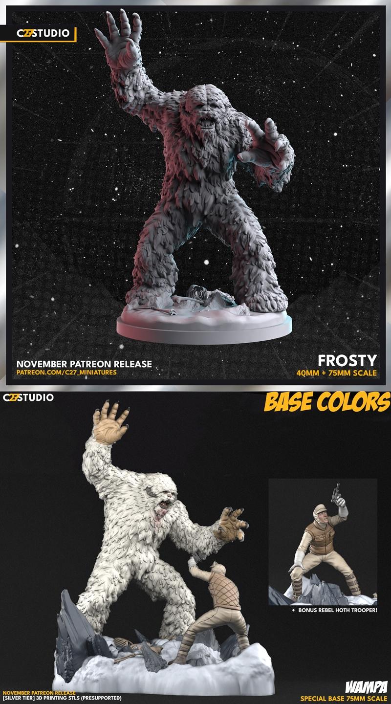 Wampa - 3D打印模型|Wampa – 3D Print Model STL