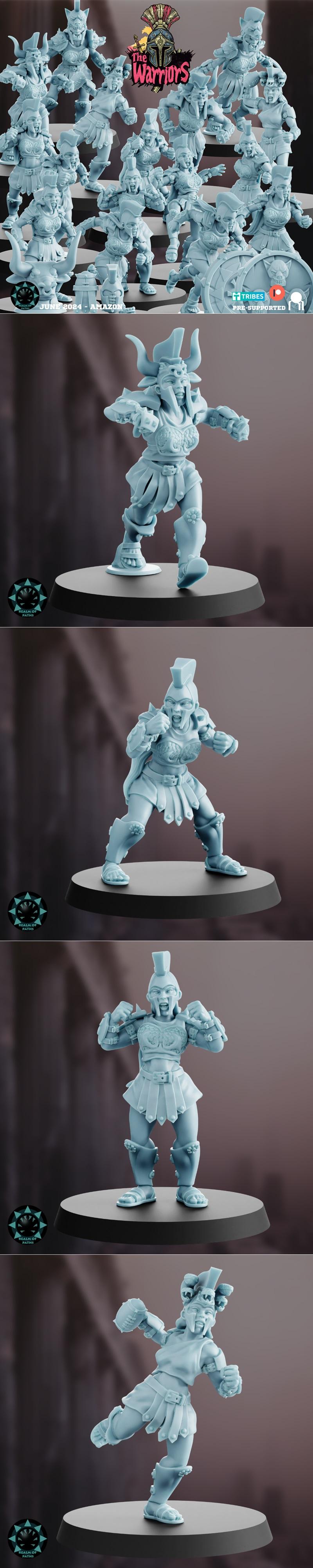 路径之域 – 武者 – 3D打印模型|Realm of Paths – The Warriors – 3D Print Model STL