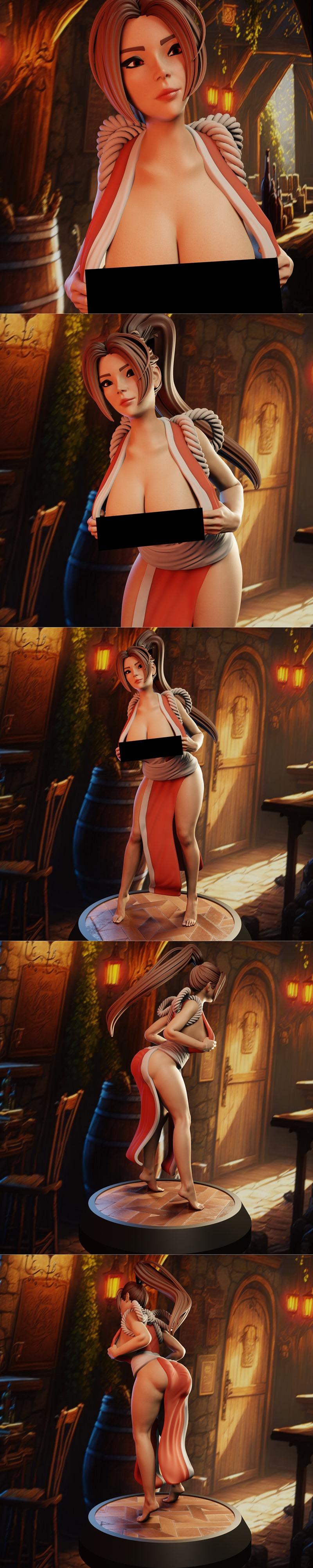 Mai Shiranui 3D打印模型|Mai Shiranui – 3D Print Model STL