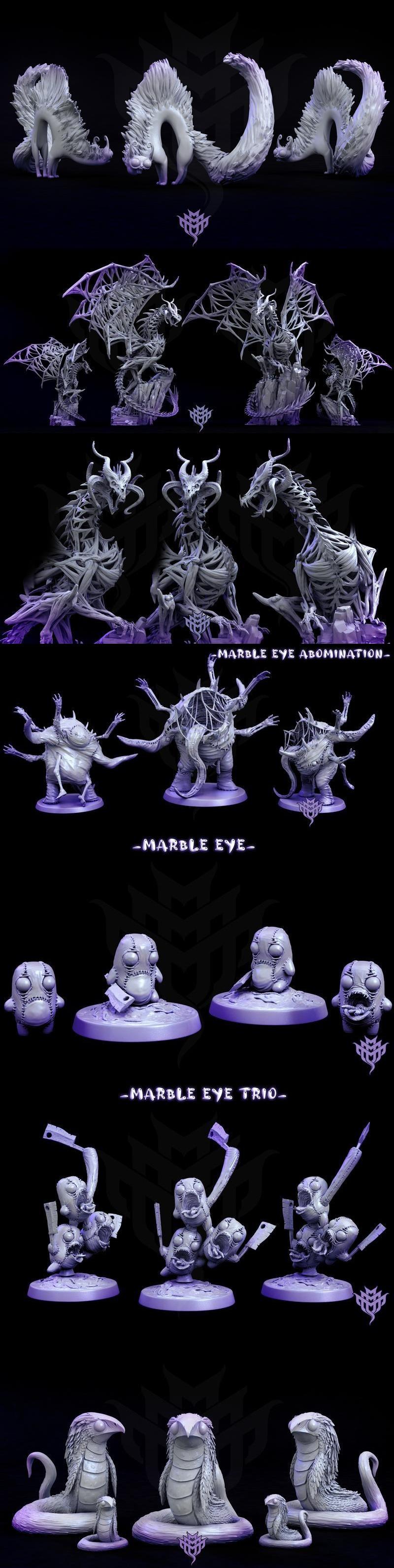 迷你怪物乱斗——萌系噩梦——3D打印模型|Mini Monster Mayhem – Adorable Nightmare – 3D Print Model STL