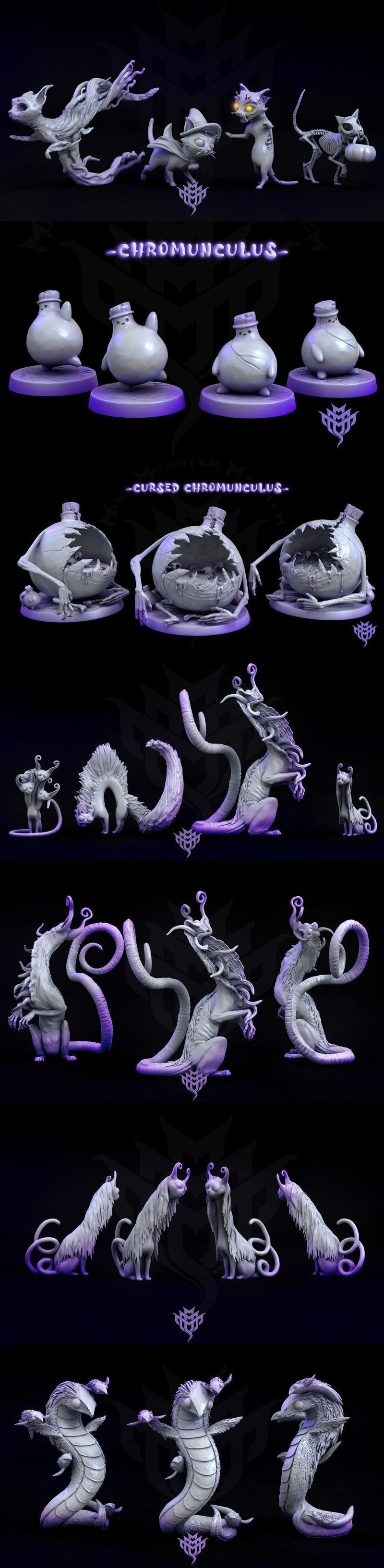 迷你怪物乱斗——萌系噩梦——3D打印模型|Mini Monster Mayhem – Adorable Nightmare – 3D Print Model STL