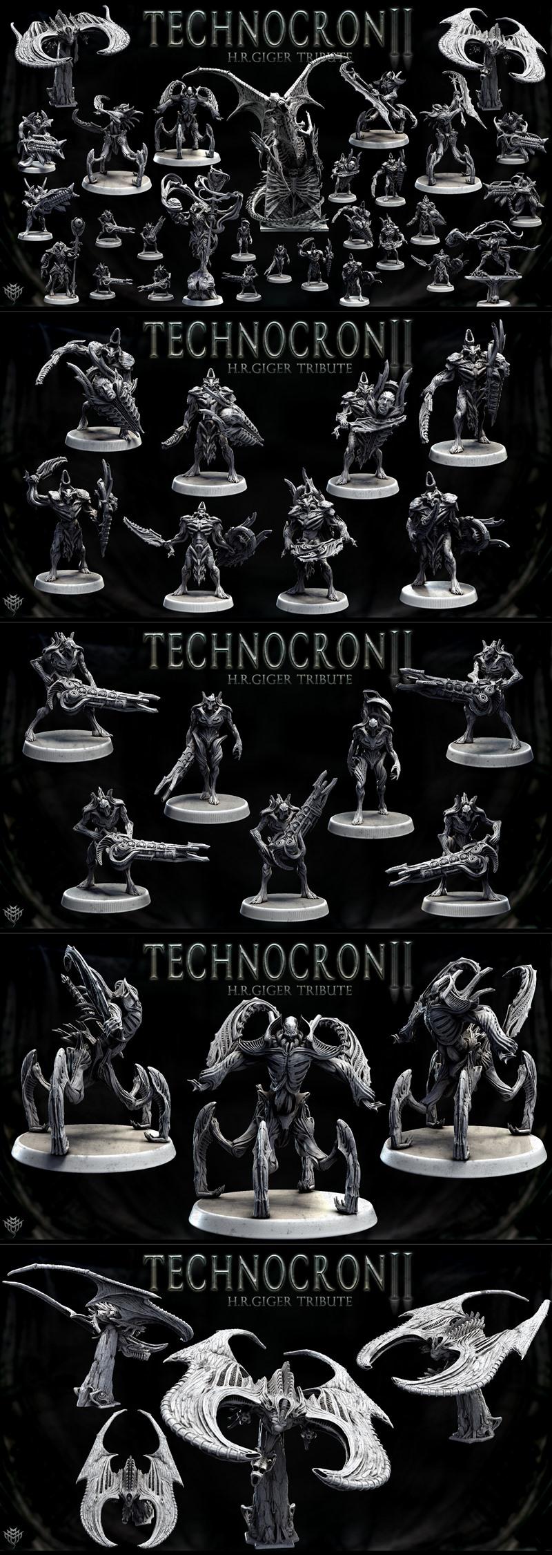 科技纪元2：迷你怪物乱斗 3D打印模型|Mini Monster Mayhem – Technocron Vol 2 – 3D Print Model STL