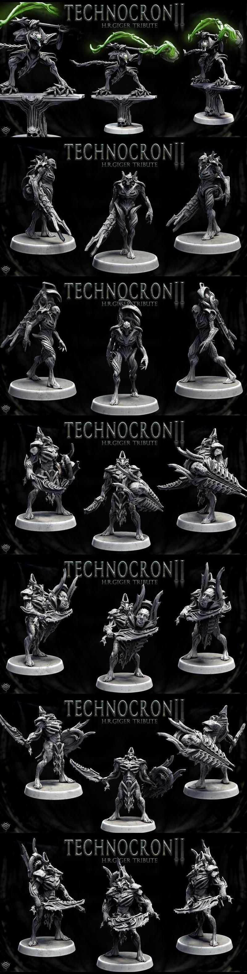 科技纪元2：迷你怪物乱斗 3D打印模型|Mini Monster Mayhem – Technocron Vol 2 – 3D Print Model STL