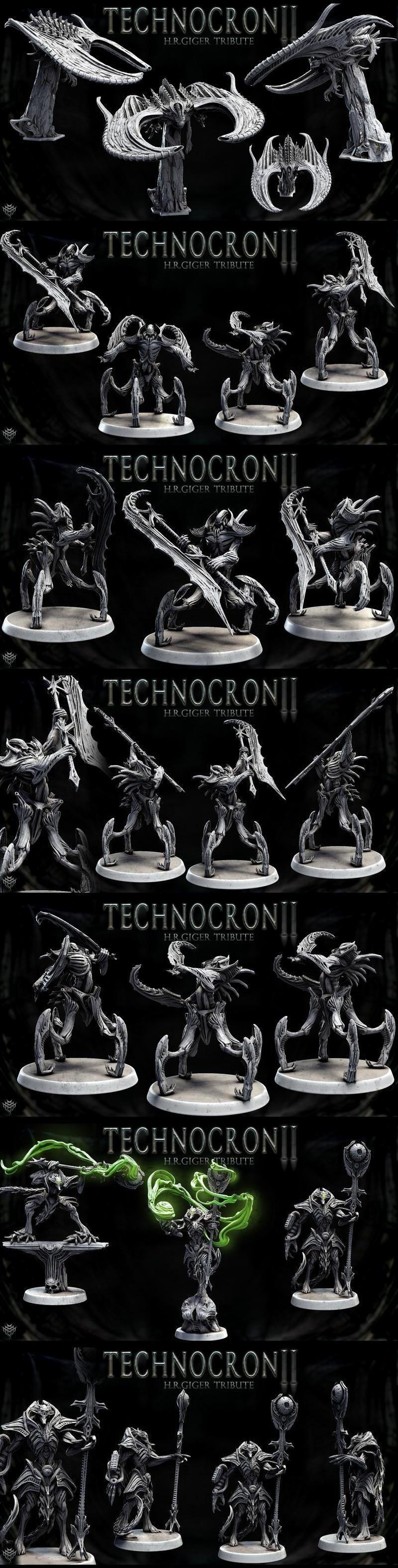 科技纪元2：迷你怪物乱斗 3D打印模型|Mini Monster Mayhem – Technocron Vol 2 – 3D Print Model STL