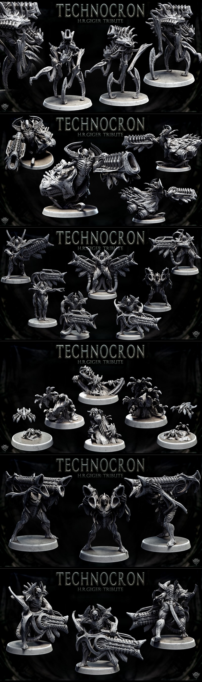 科技纪元乱斗——Mini怪物模型3D打印版|Mini Monster Mayhem – Technocron – 3D Print Model STL