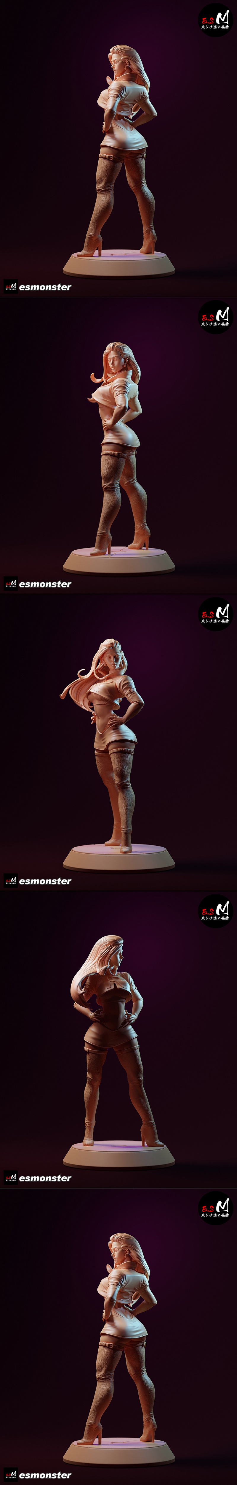 E.S.怪物 - 海瑟 - 3D打印模型|E.S Monster – Jessie – 3D Print Model STL