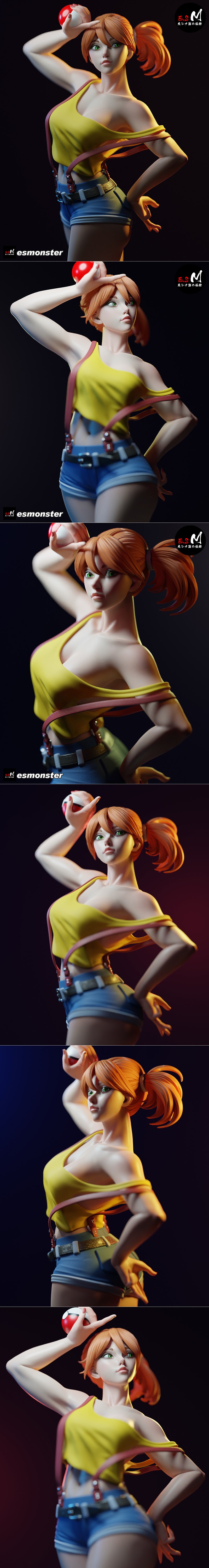 E.S怪物 - 薄雾 - 3D打印模型|E.S Monster – Misty – 3D Print Model STL
