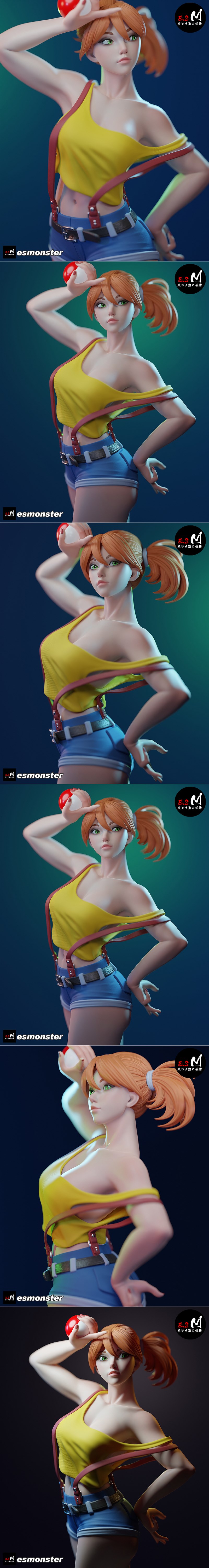 E.S怪物 - 薄雾 - 3D打印模型|E.S Monster – Misty – 3D Print Model STL