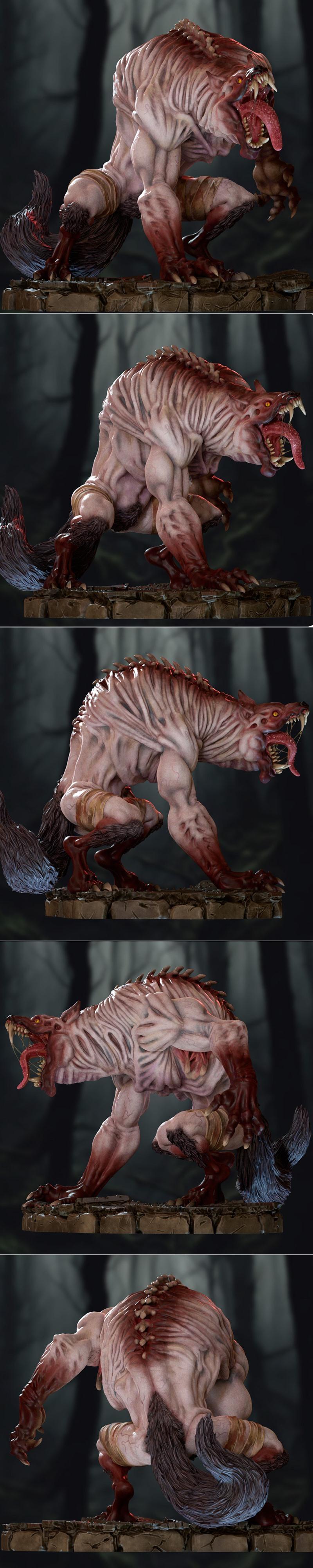 Siryll狼人3D打印模型|Siryll – Werewolf – 3D Print Model OBJ