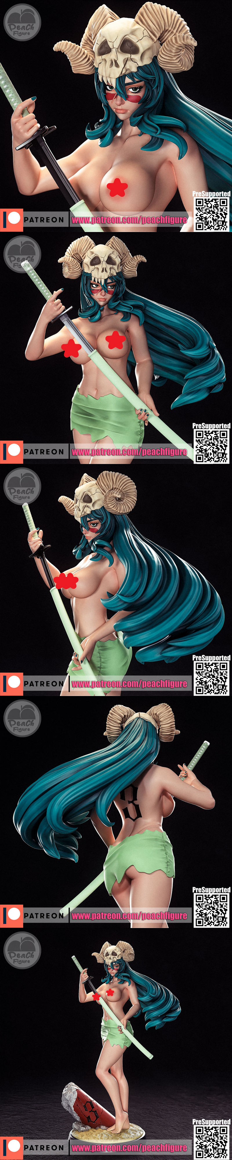 Peach Figure – Nelliel Tu Odelschwanck – 3D Print Model