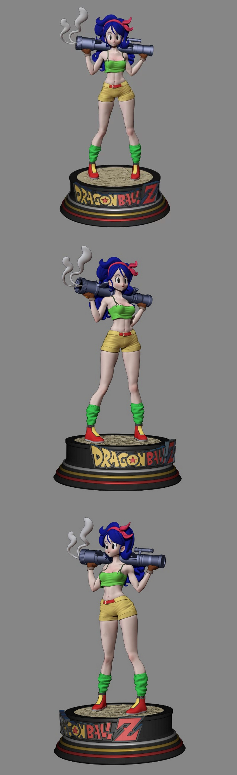 龙珠Z 3D打印模型|Launch – Dragon Ball Z – 3D Print Model