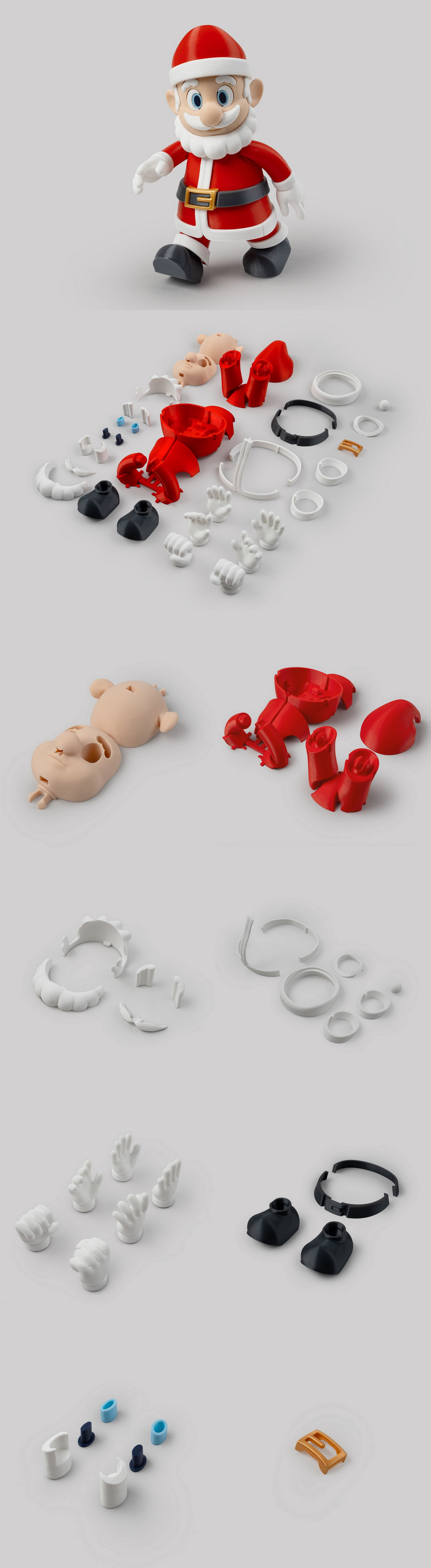 Fab365 - 圣诞老人 - 3D打印模型|Fab365 – Santa Claus – 3D Print Model