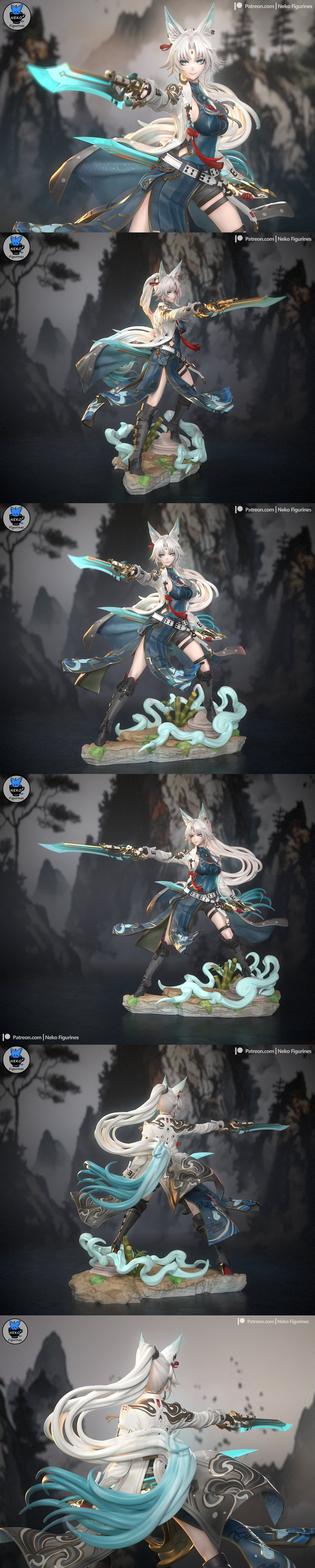 费晓——Honkai Star Rail——3D打印模型|Fei Xiao – Honkai Star Rail – 3D Print Model