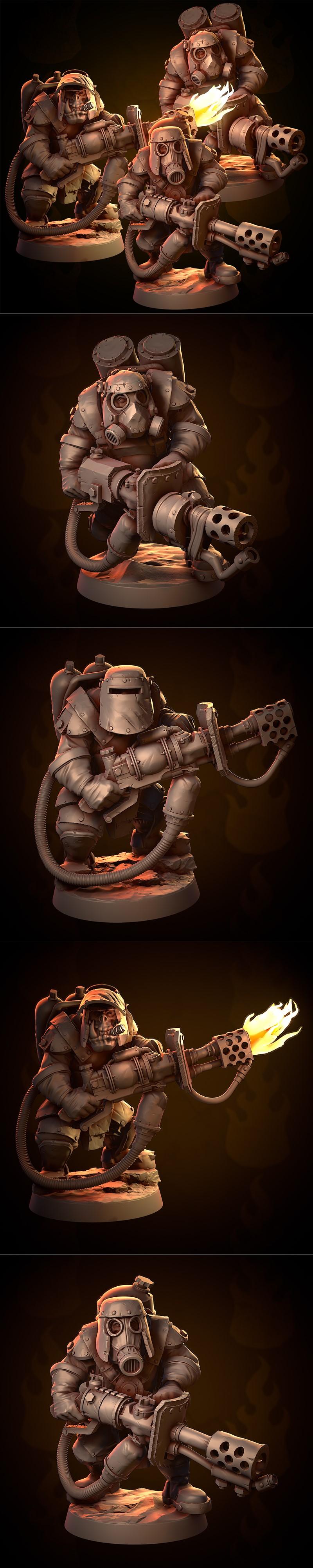 MrModulork 3D打印模型：火焰铠甲兽人族|MrModulork – Armor Flama Orcs – 3D Print Model STL