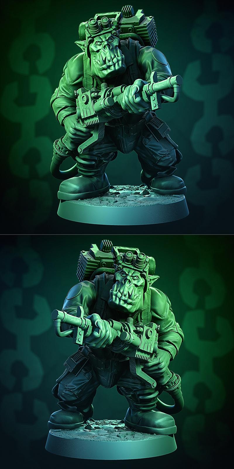MrModulork 3D打印模型：Busta Orc角色造型|MrModulork – Busta Orc – 3D Print Model STL