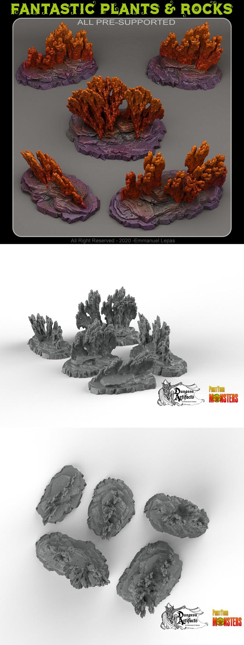 水星珊瑚——3D打印模型|Venusian Corals – 3D Print Model STL