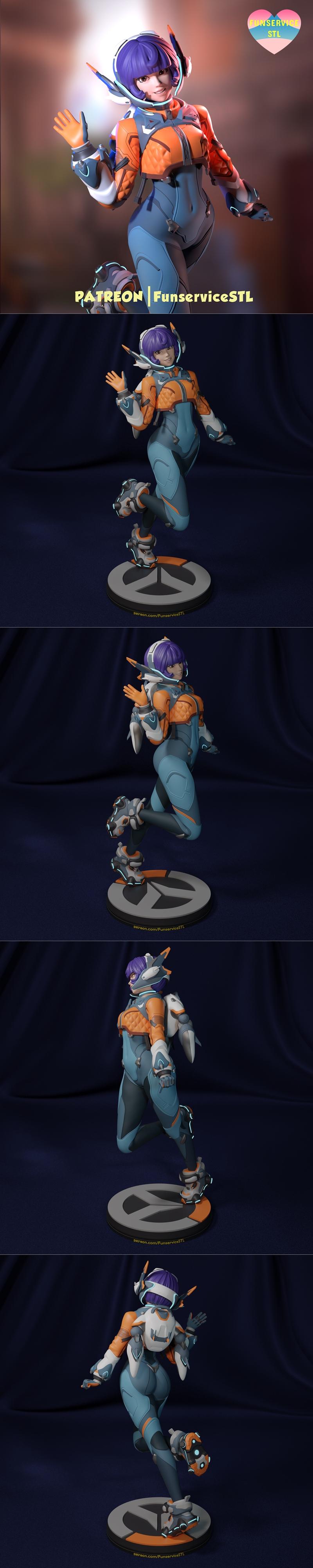 原神·琼琼所属3D打印模型STL|Juno from Overwatch – 3D Print Model STL