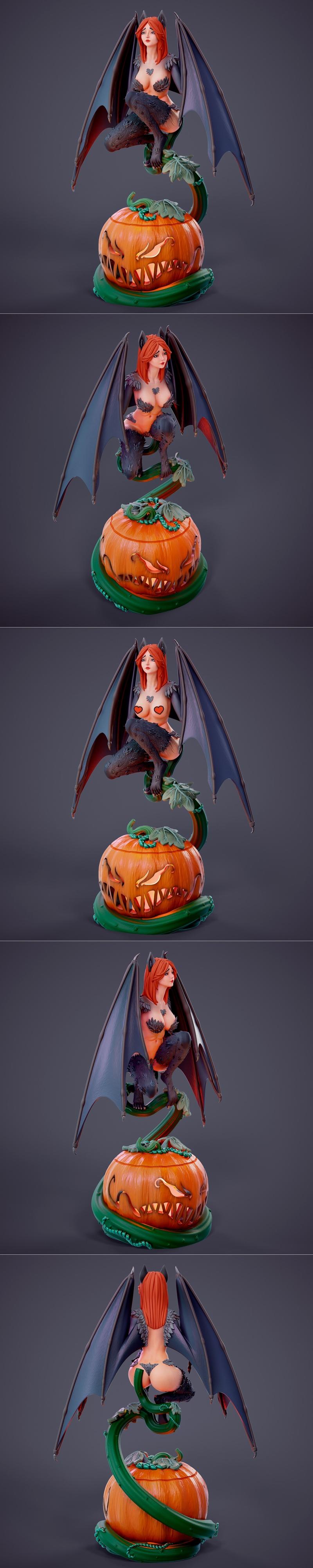 Chagarin – Halloween Bat – C – 3D Print Model STL